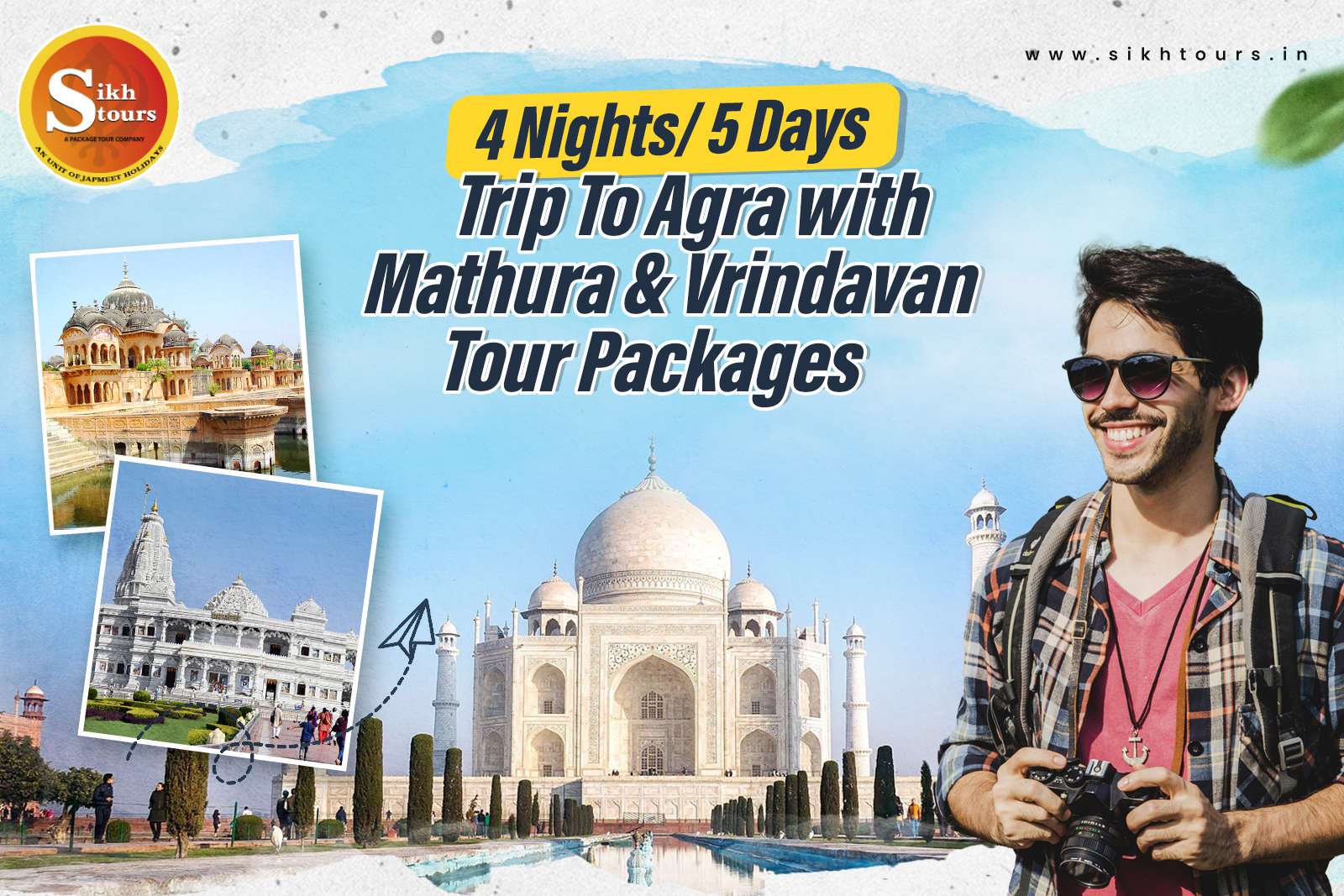 4 Nights/ 5 Days Trip To Agra with Mathura and Vrindavan Tour Packages